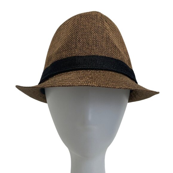 Andaz Men's Brown Pinch Top Fedora Hat NWT - Picture 1 of 9